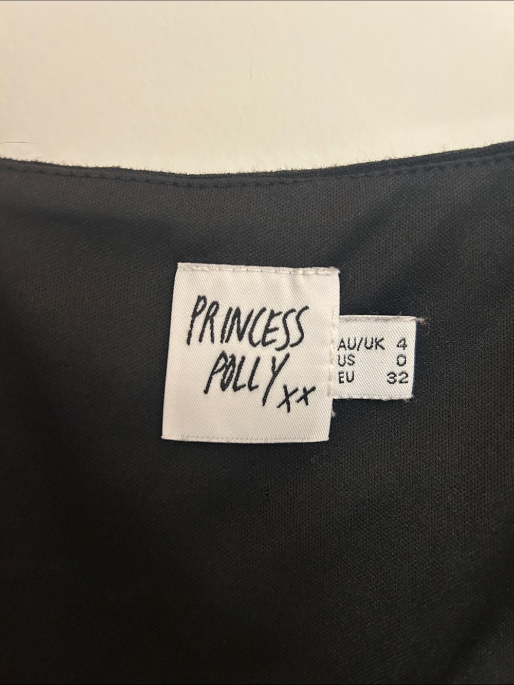 Princess Polly Black Wrap Dress